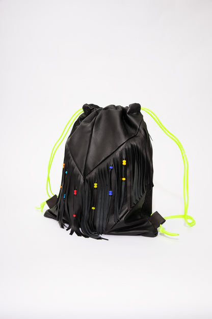 Backpack Black Fringes