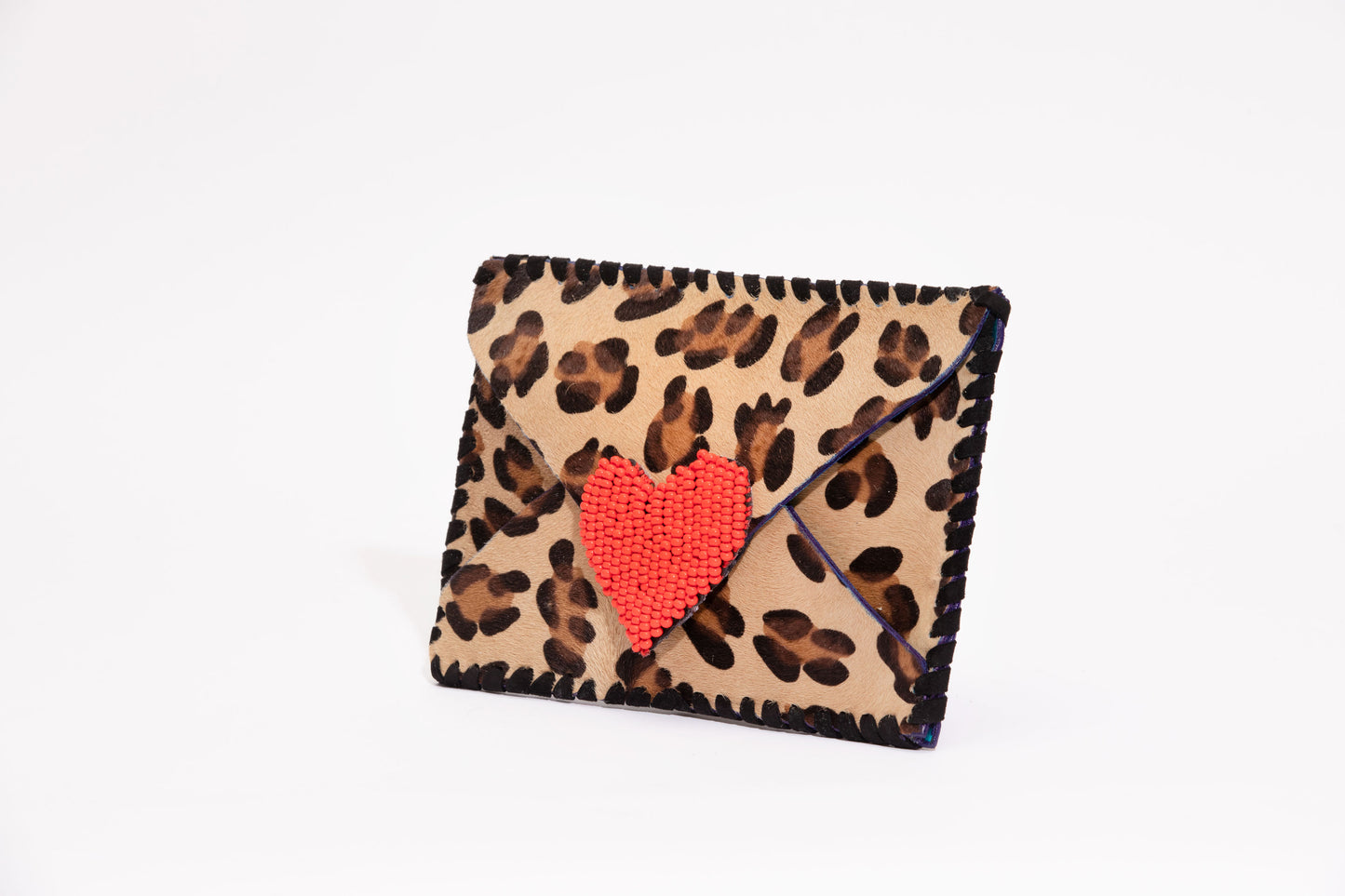 Love Letter Leopard Clutch