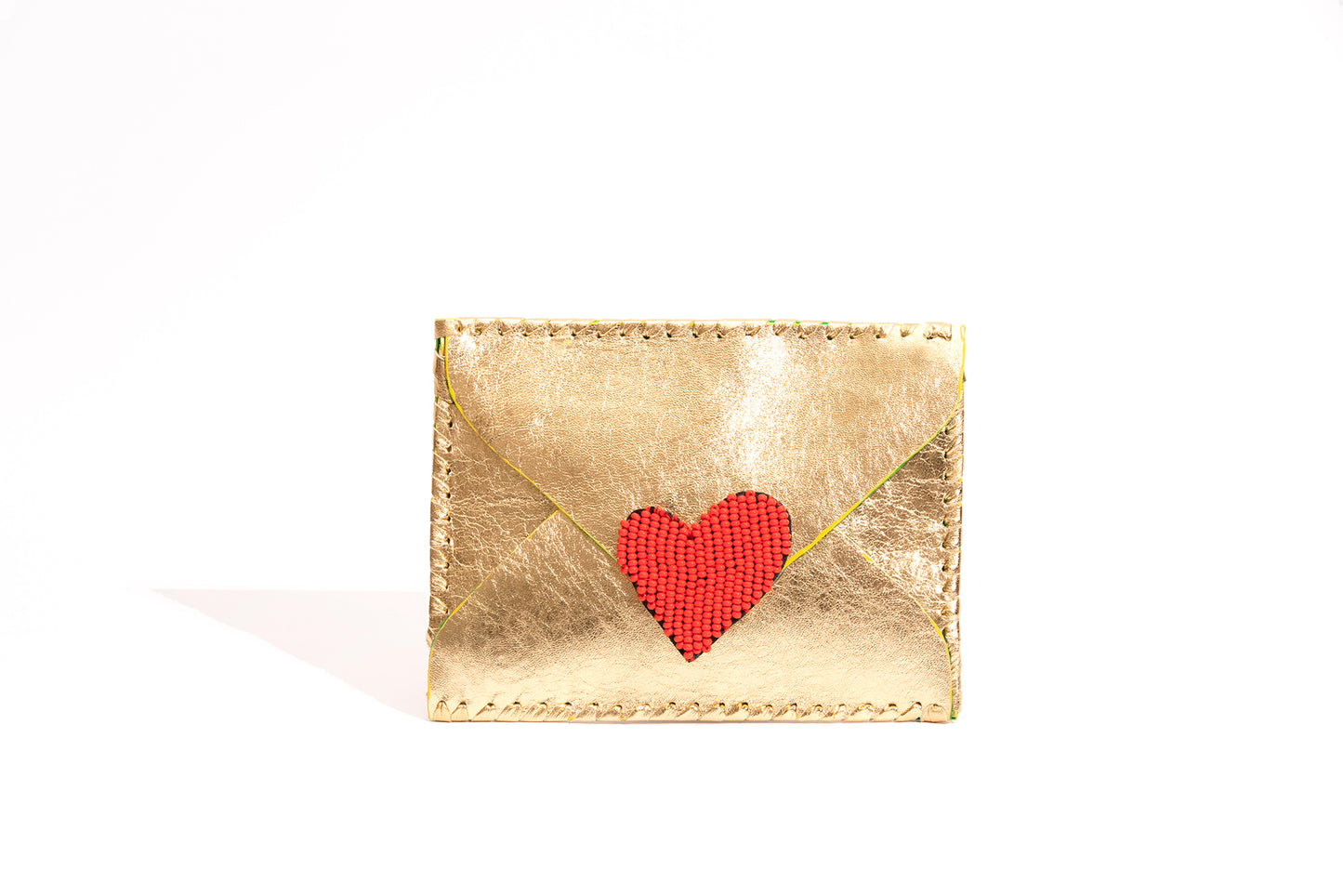 Love Letter Gold Clutch