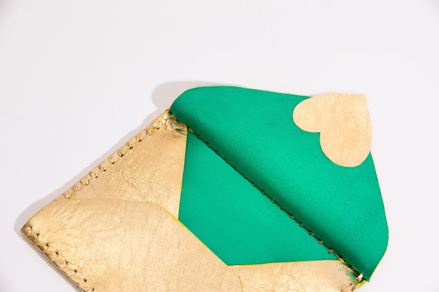 Love Letter Gold Clutch