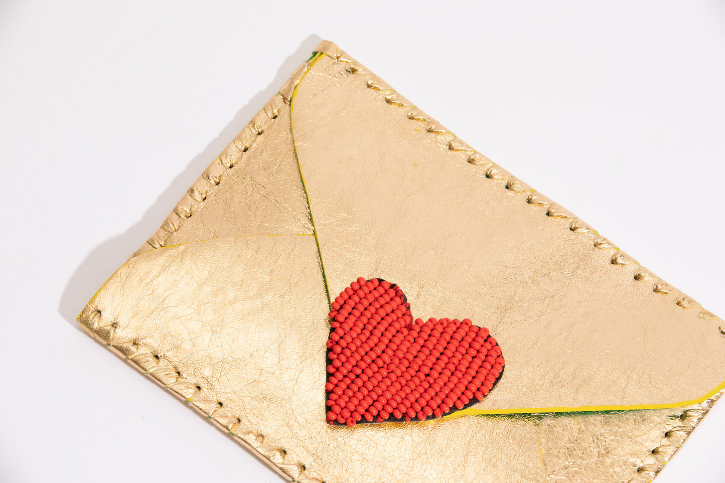 Love Letter Gold Clutch