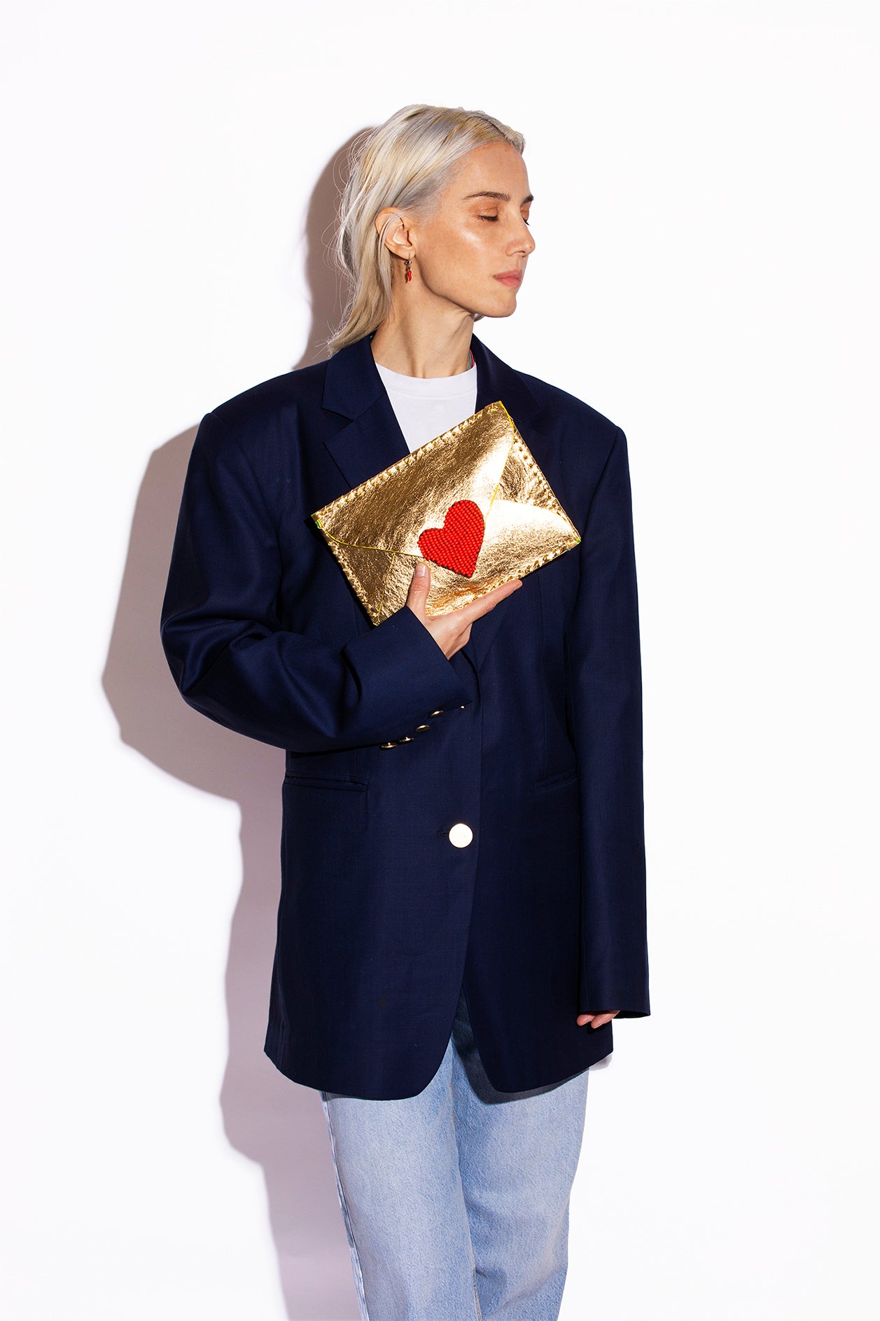 Love Letter Gold Clutch