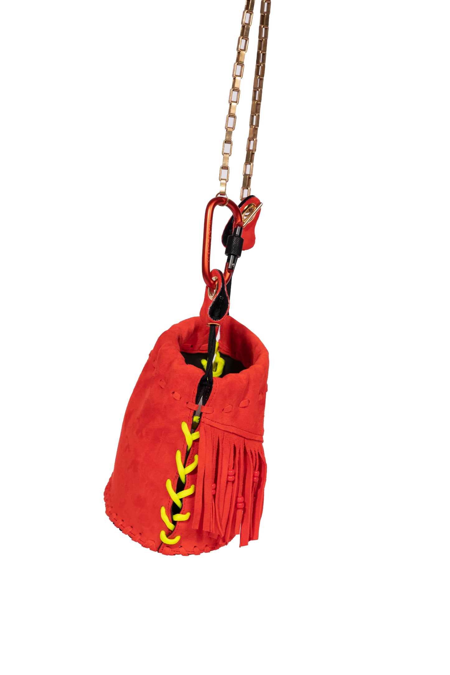 Teapot Small Fringes Red