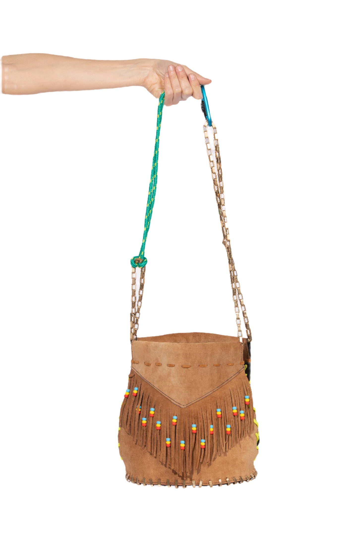 Teapot Large Cognac Fringes