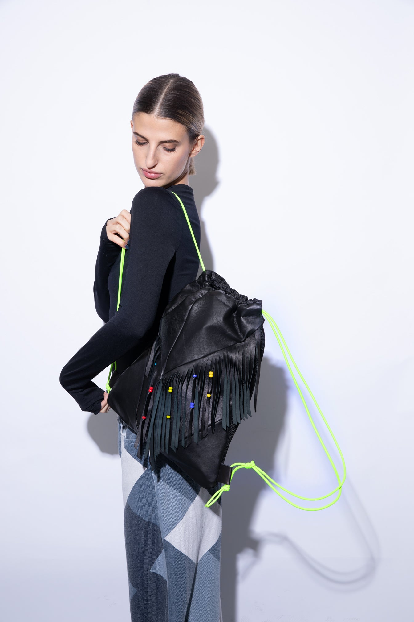 Backpack Black Fringes