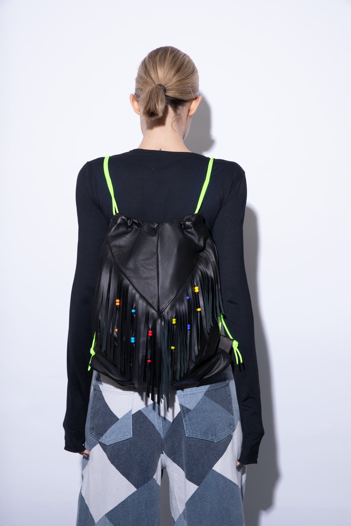 Backpack Black Fringes