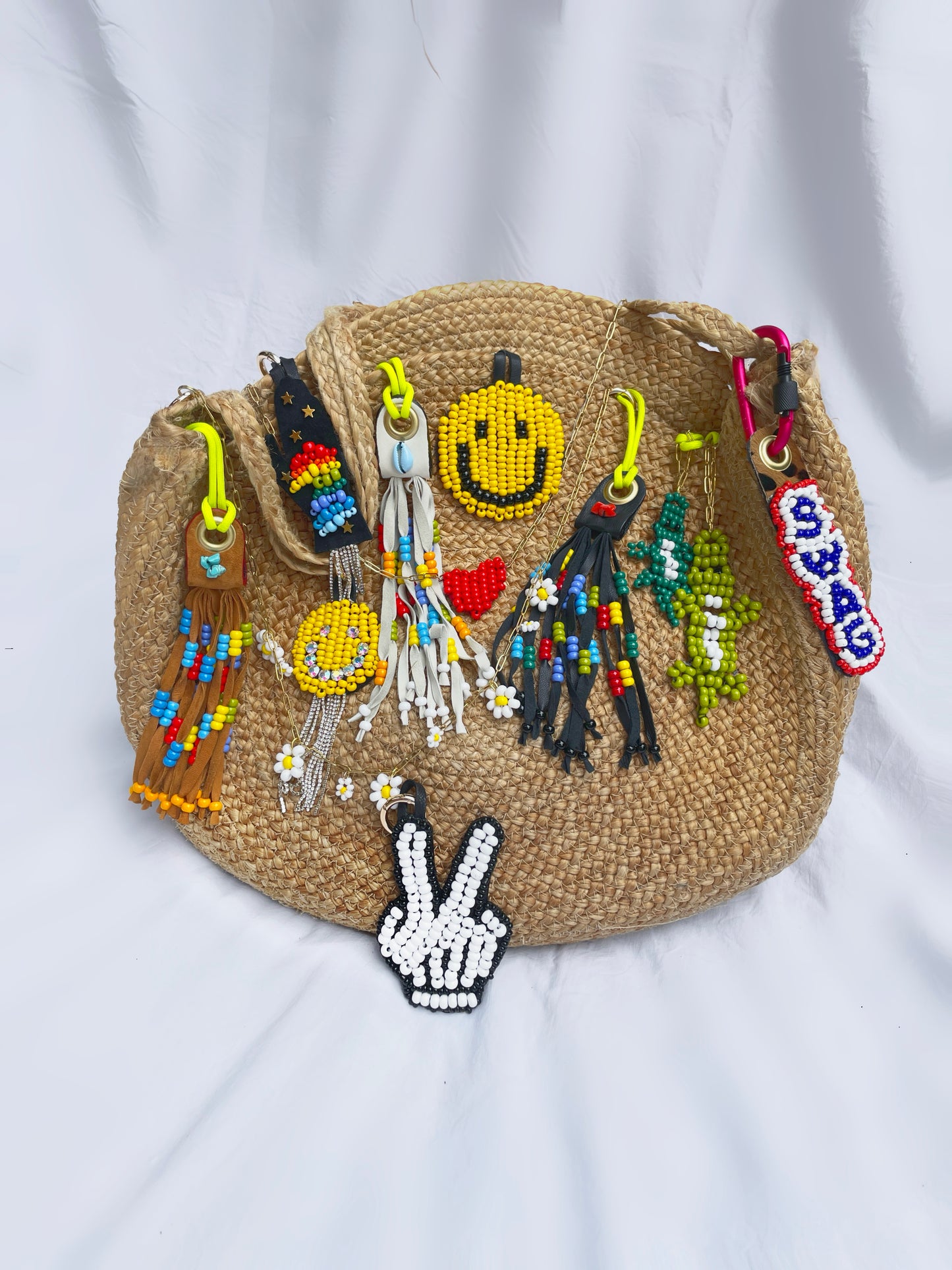 Bag Charm Smile Swarovski