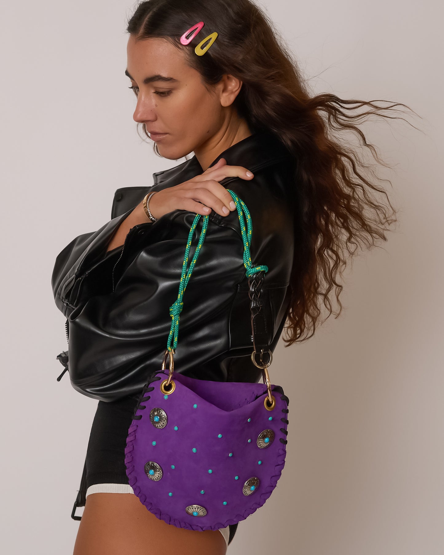 Gabri Purple Studs
