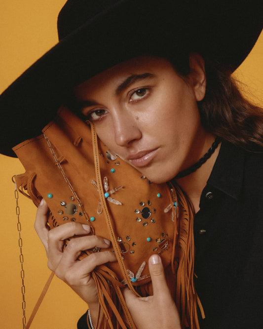 Kate Cognac Flower