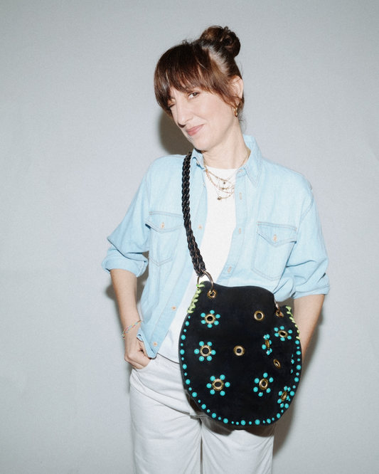Gabri Turquoise Black