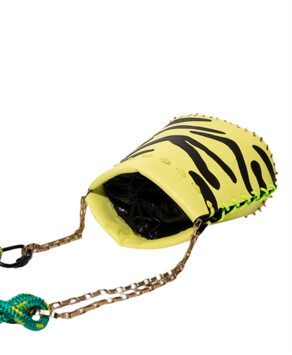 Teapot Large Zebra Yellow