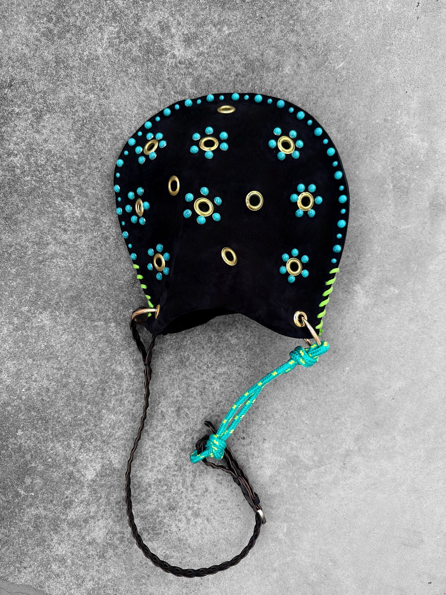 Gabri Turquoise Black