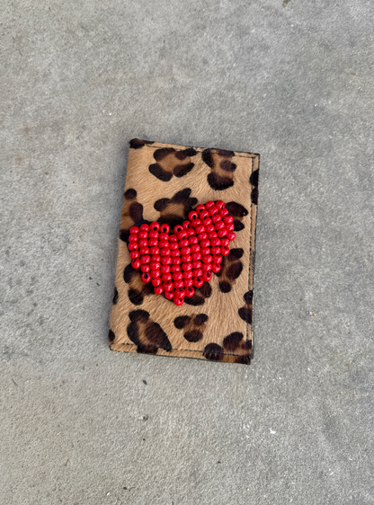 Pluto Hearth Leopard Wallet