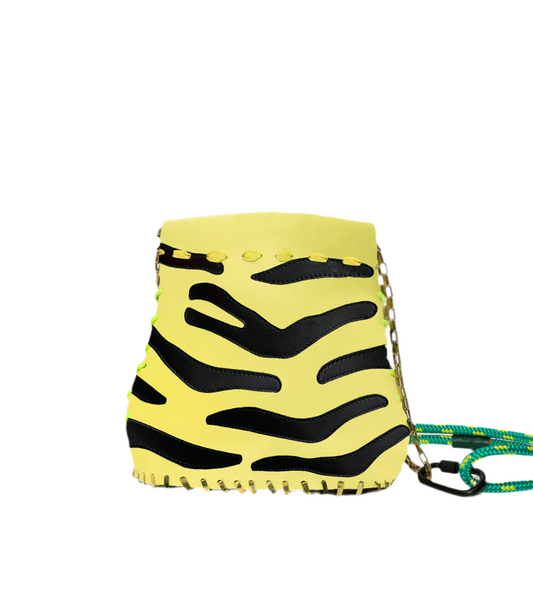 Teapot Large Zebra Yellow