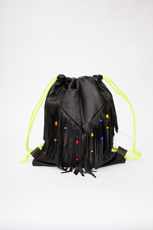 Backpack Black Fringes