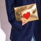 Love Letter Gold Clutch