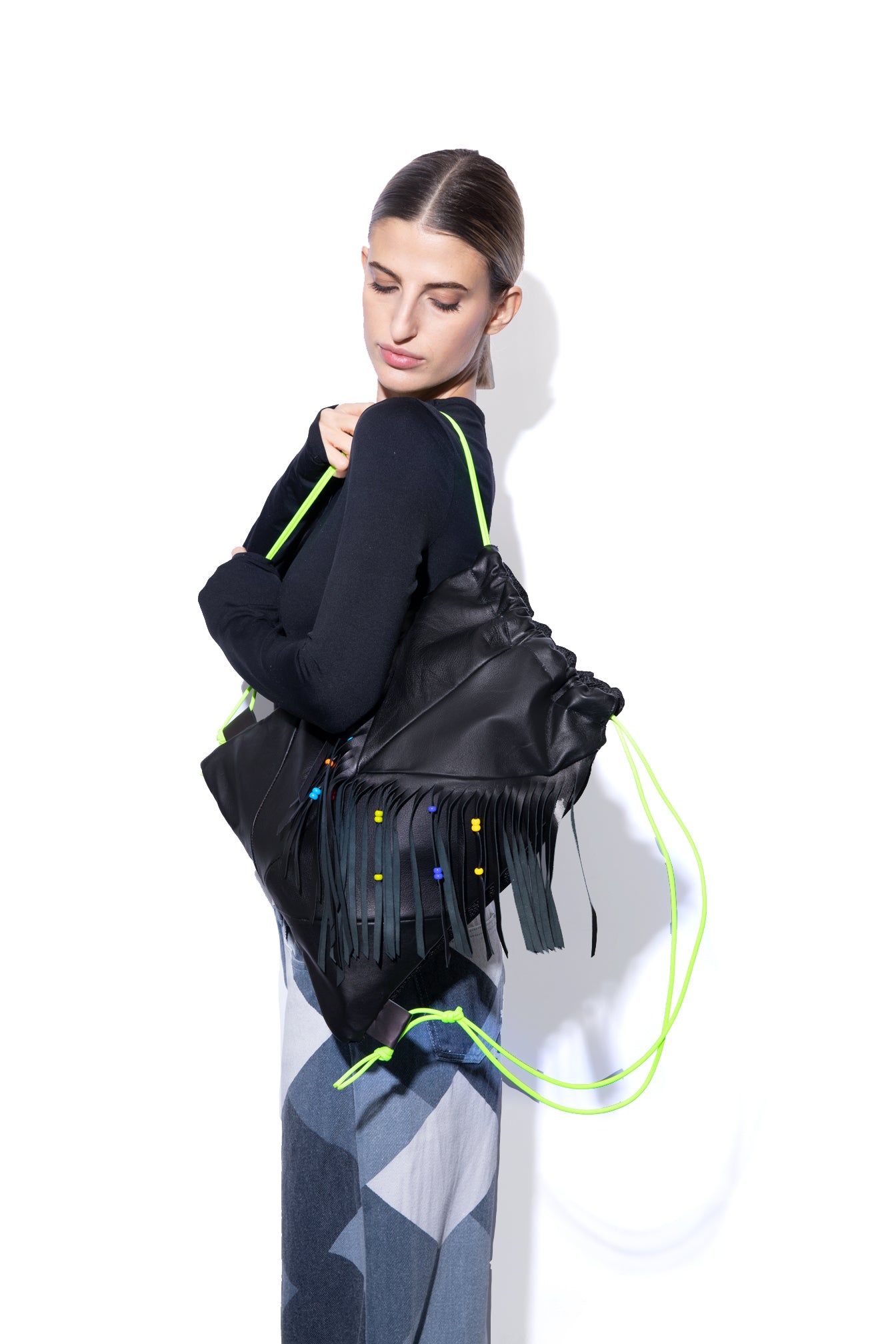 Backpack Black Fringes