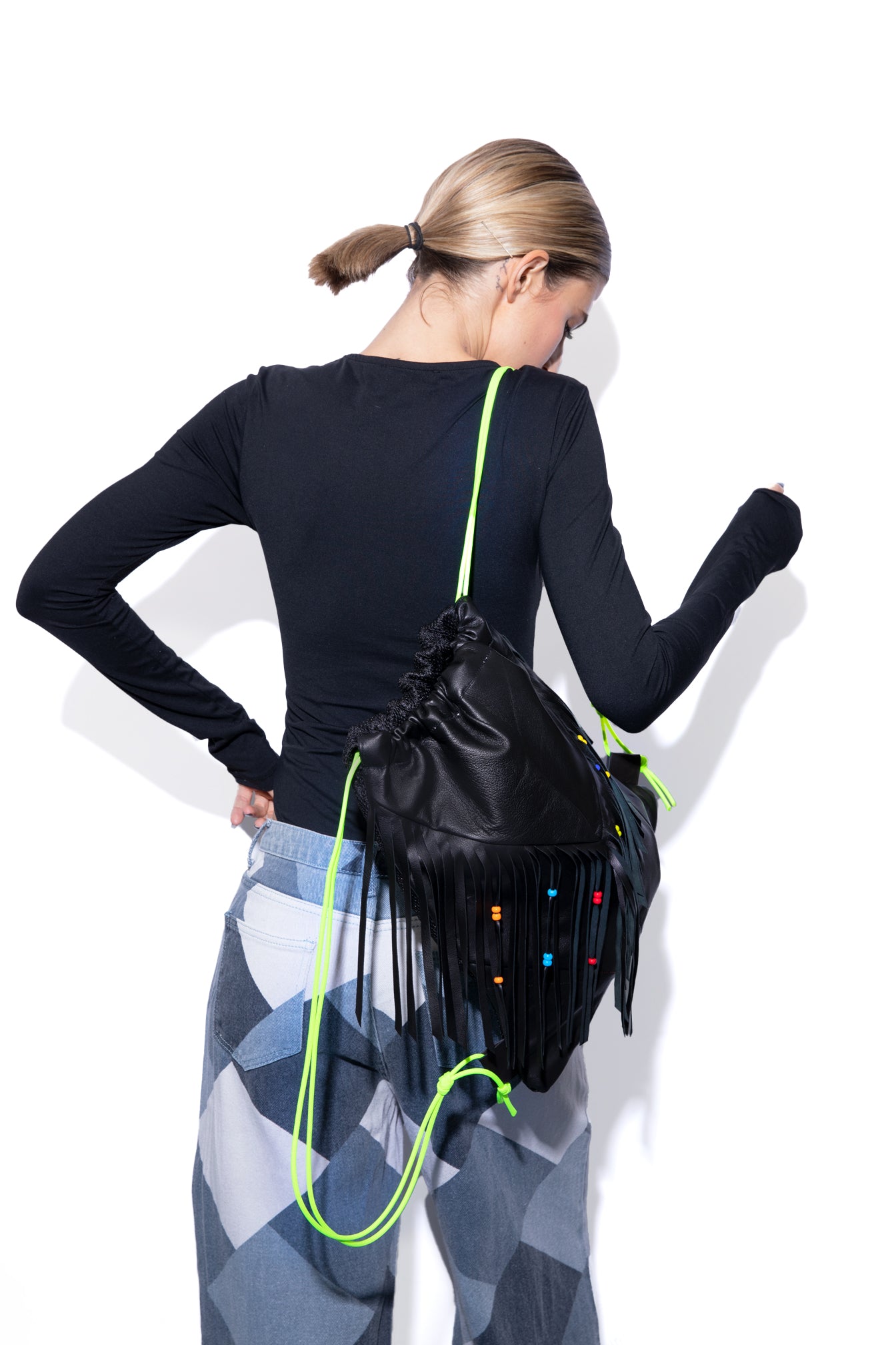 Backpack Black Fringes
