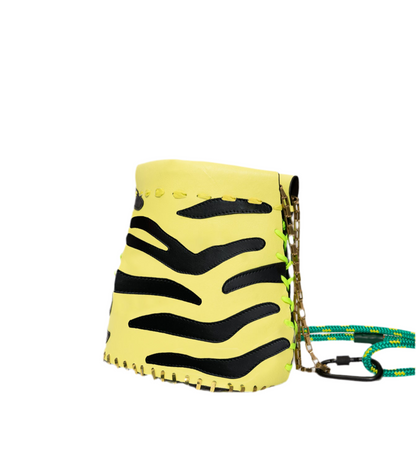 Teapot Large Zebra Yellow