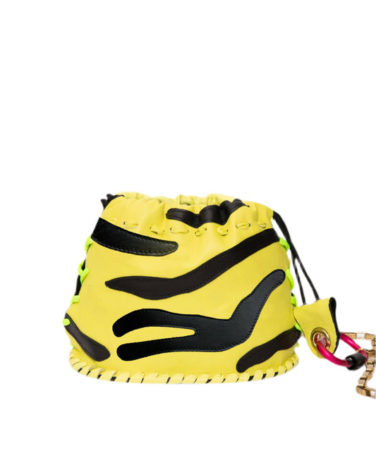Teapot Small Zebra Yellow