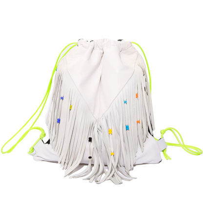 Backpack White Fringes