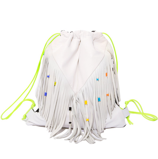 Backpack White Fringes