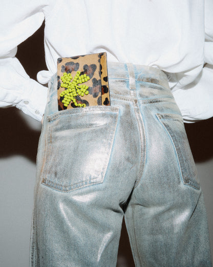 Pluto Clover Leopard Wallet