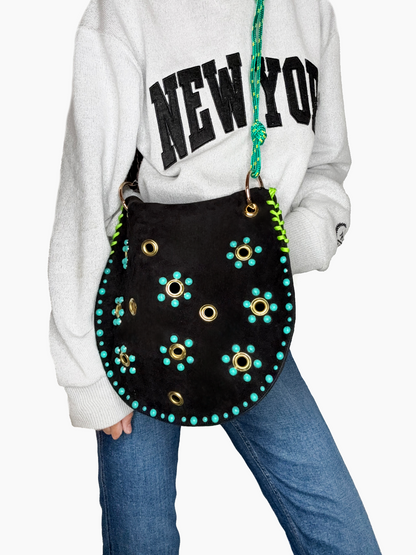 Gabri Turquoise Black