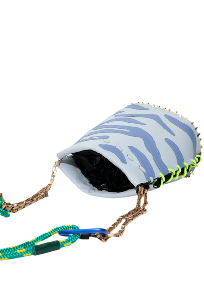 Teapot Large Zebra Light Blue