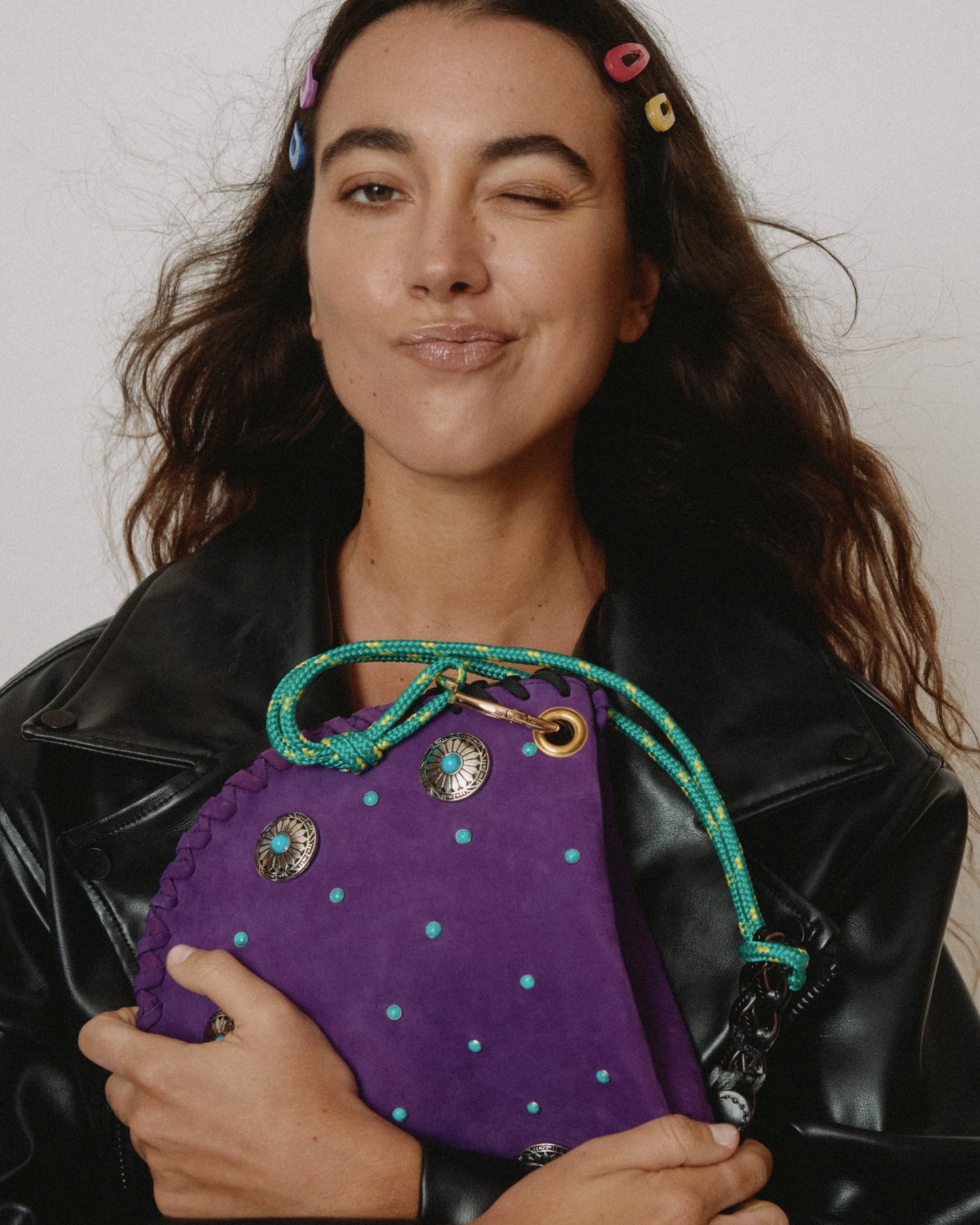 Gabri Purple Studs